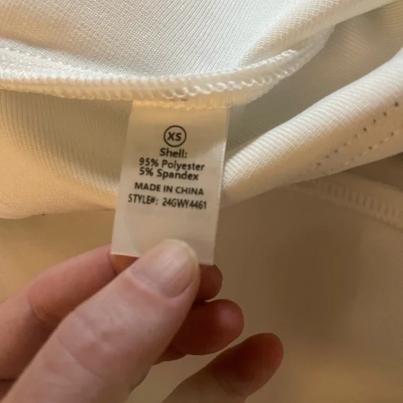 White Bodycon Dres Black Contrast Piping Pemblum Hem Sleeveless Fit & Flare XS - Picture 5 of 10